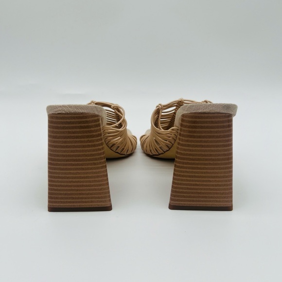 New! SAM EDELMAN Women’s Laurette Block Heel Mule Almond - Picture 8 of 10